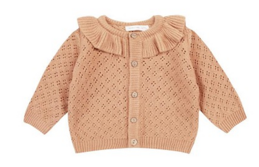 ruffle collar cardigan || melon