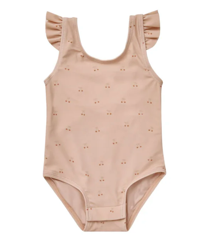 flutter one-piece swimsuit || cherries