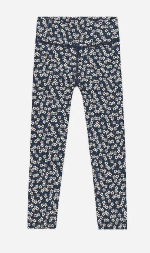basic legging || blue floral