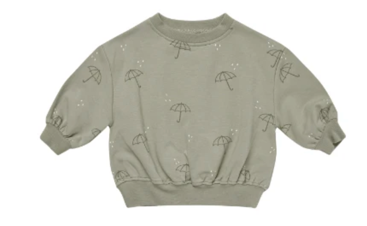 RELAXED FLEECE SWEATSHIRT || UMBRELLAS