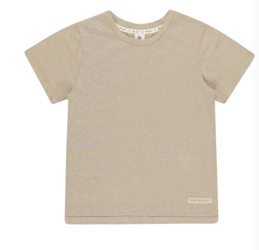 cove essential pocket tee || heathered clay