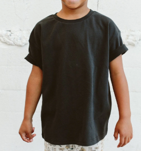 6-7Y Black Tee