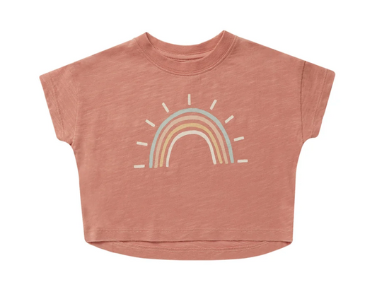boxy tee || rainbow