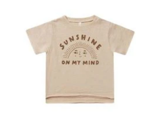 raw edge tee || sunshine on my mind