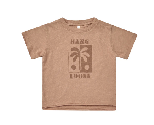 raw edge tee || hang loose