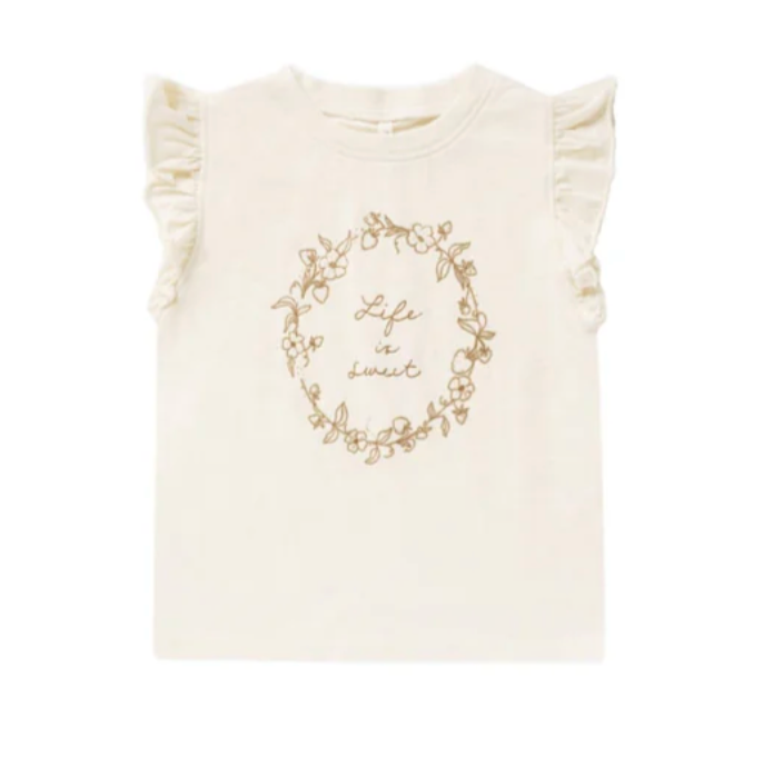 ruffled tank || life is sweet