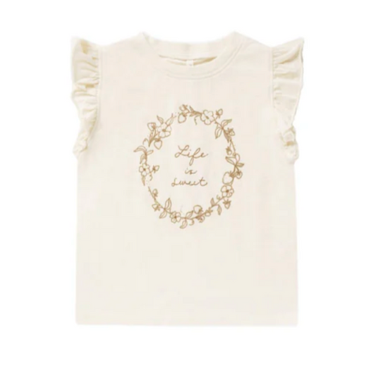 ruffled tank || life is sweet