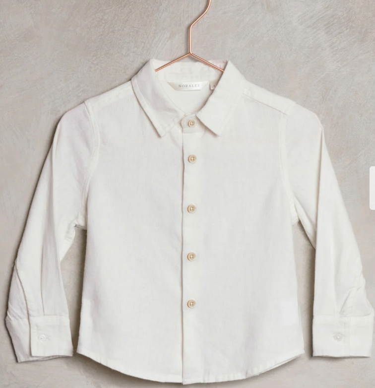 harrison button down || white