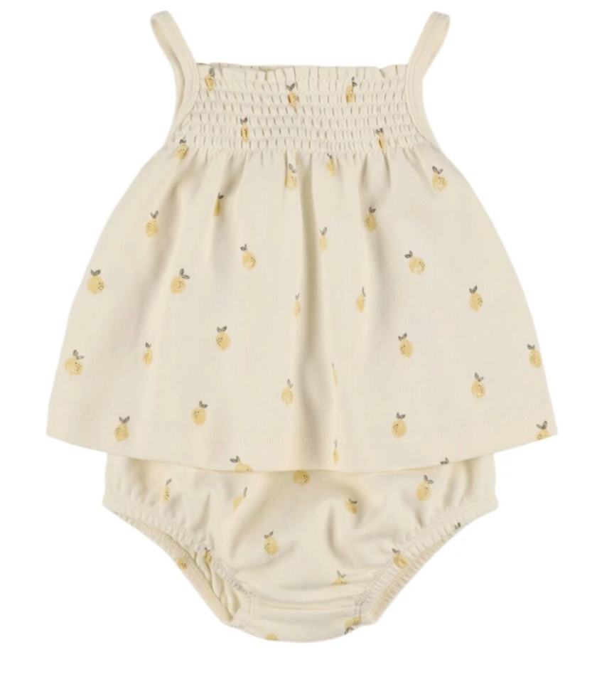 smocked tank + bloomer set || lemons
