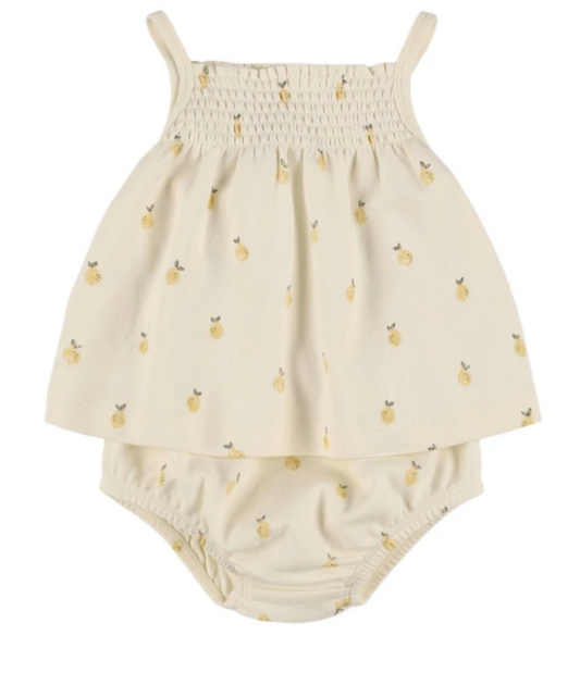 smocked tank + bloomer set || lemons