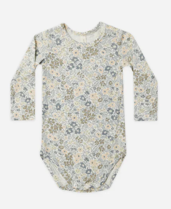 BAMBOO LONG SLEEVE BODYSUIT || WINTER GARDEN