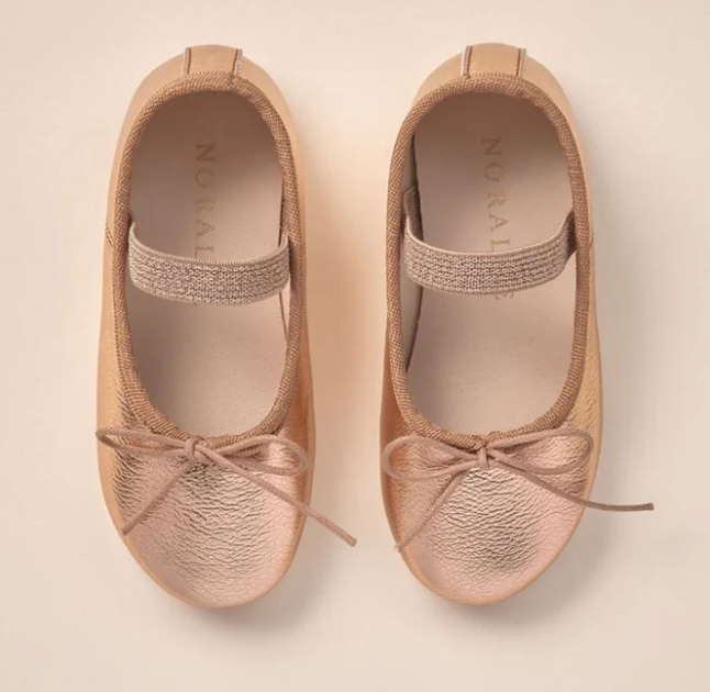 ballet flats || rose gold
