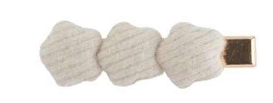 BRUSHED RIB 3 FLOWER-IVORY