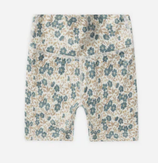 bike short || blue ditsy