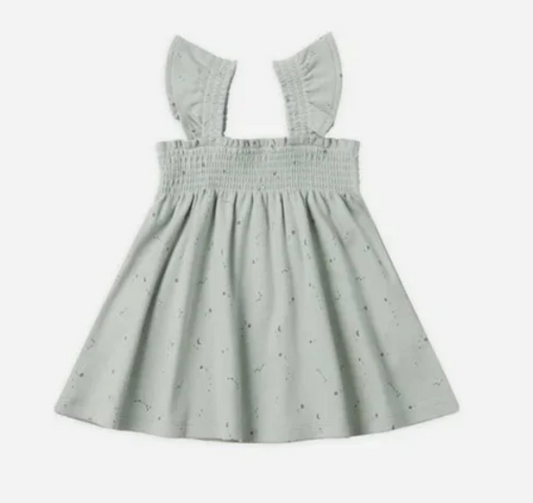 smocked jersey dress || constellations