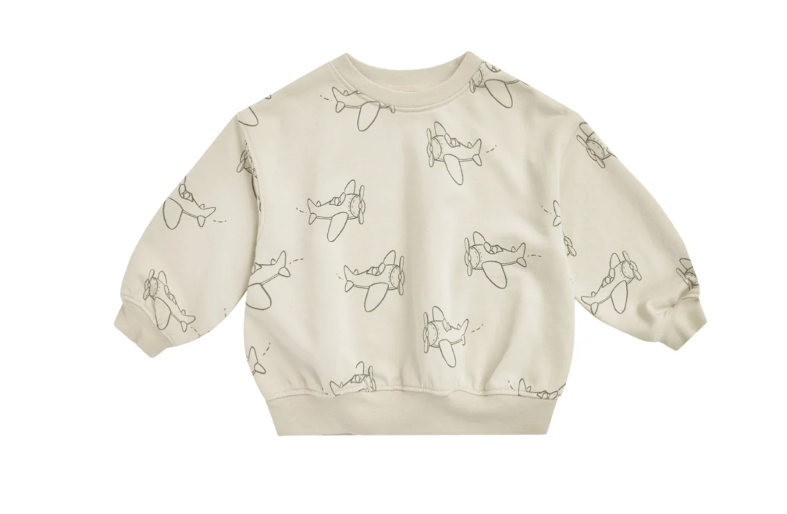 relaxed sweatshirt || airplanes