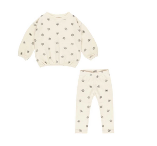 spongey knit set || polka dot