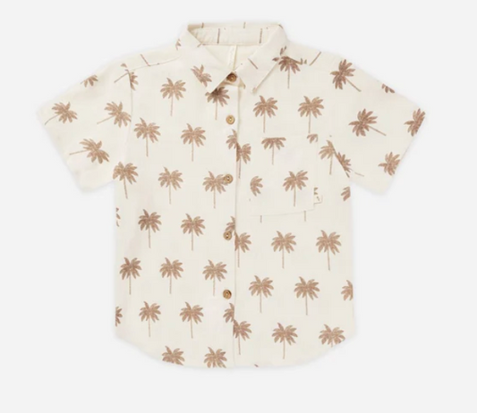 collared short sleeve shirt || paradise