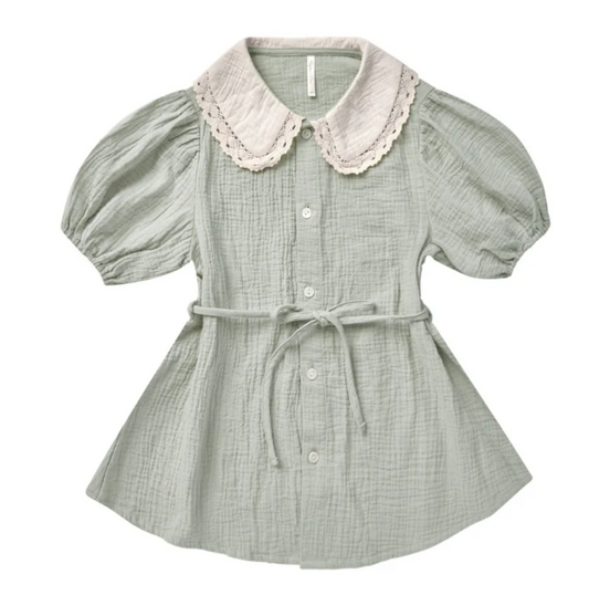 olive dress || seafoam