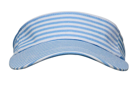 CORNFLOWER & WHITE STRIPE VISOR