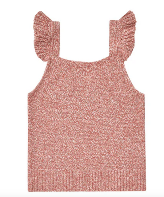 knit tank || heathered strawberry