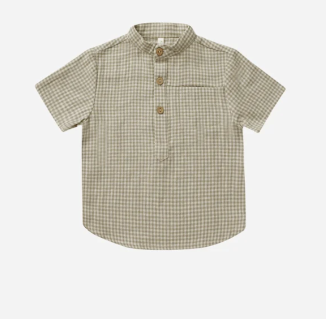 mason shirt || sage gingham