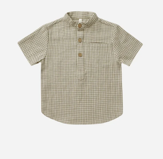 mason shirt || sage gingham