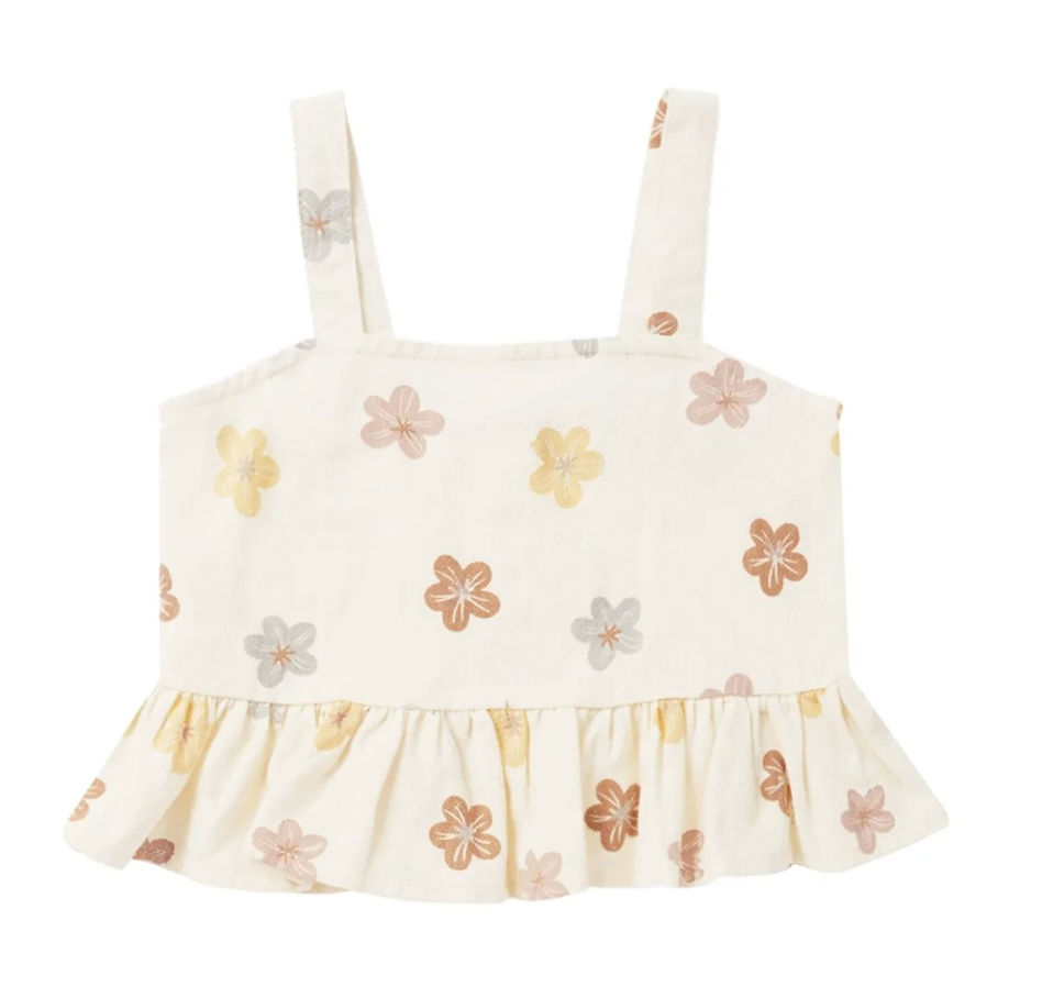 cropped peplum tank || leilani