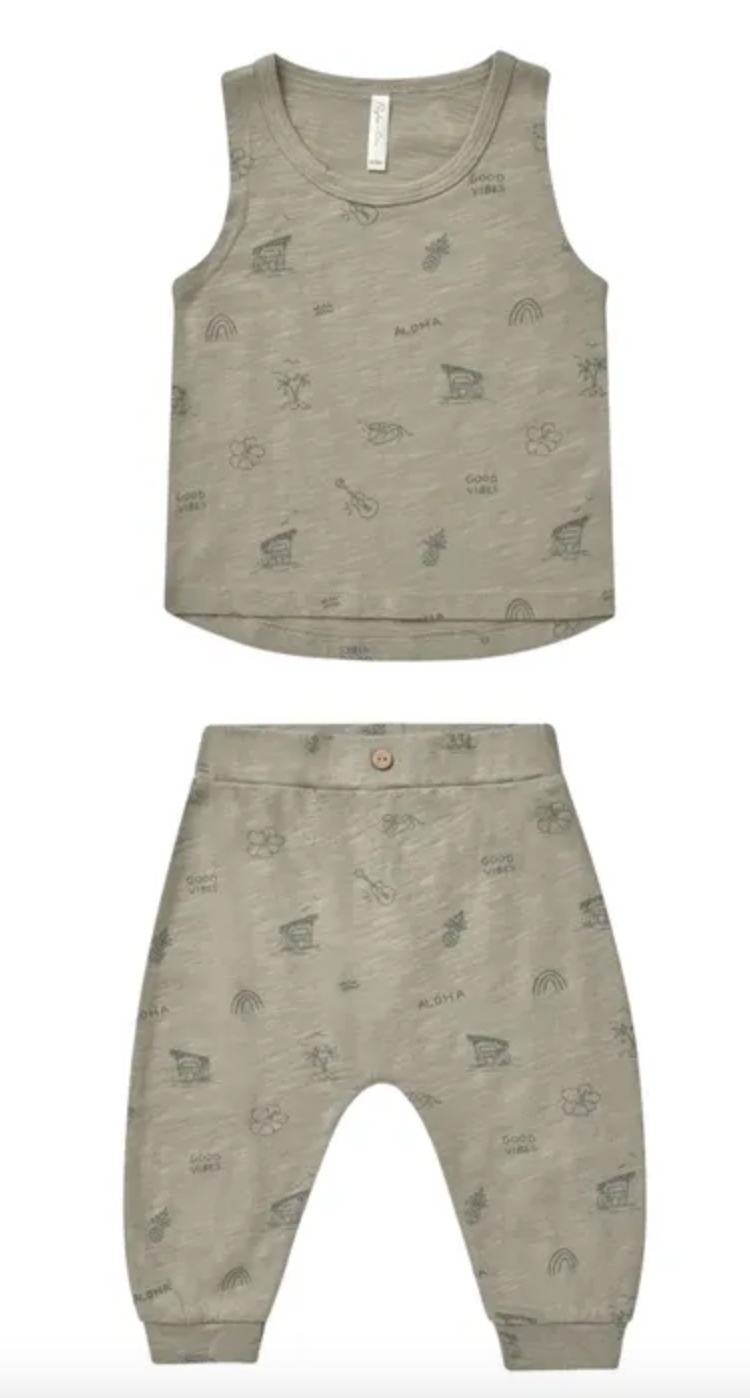 tank + slouch pant set || hawaii