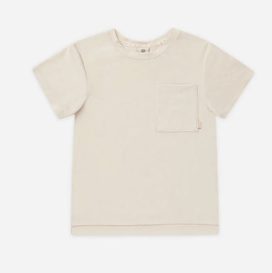 cove essential pocket tee || stone