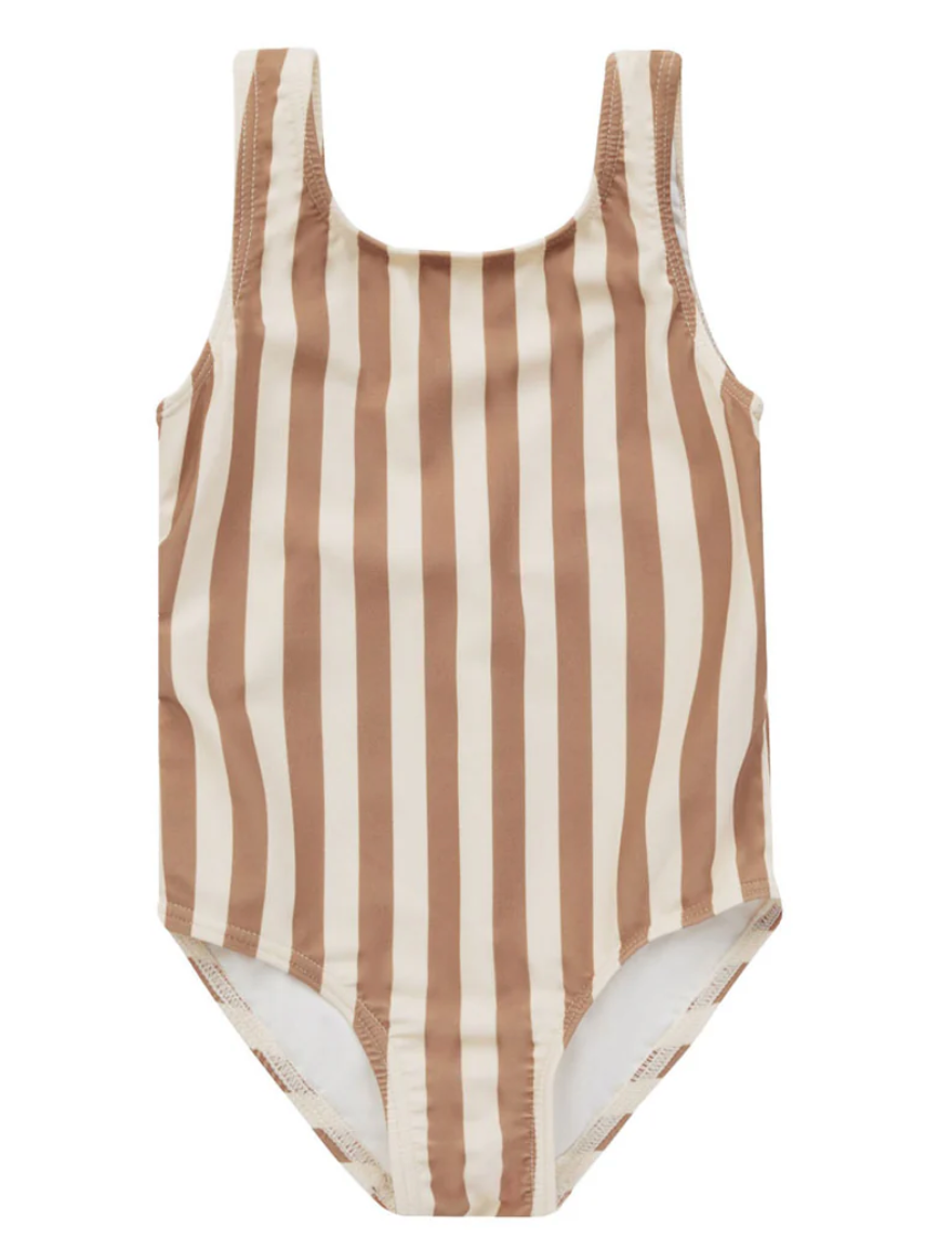 moxie one-piece || clay stripe