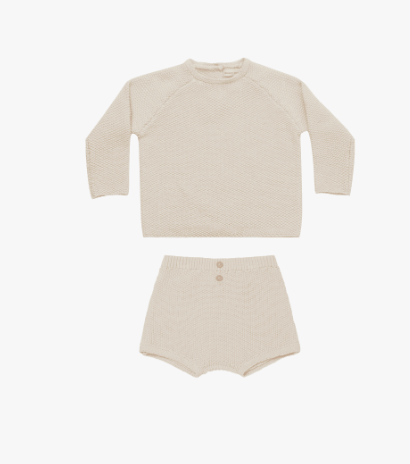 summer knit set || natural
