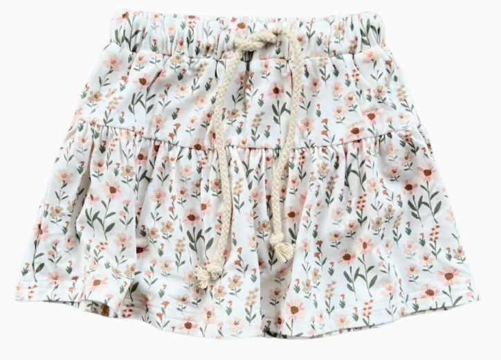 Girl's Skort Bamboo/Cotton - Daisy Fields