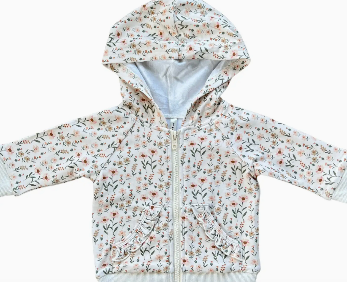 Girl's Hooded Jacket Bamboo - Daisy Field