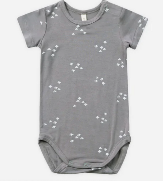 bamboo short sleeve bodysuit || flock