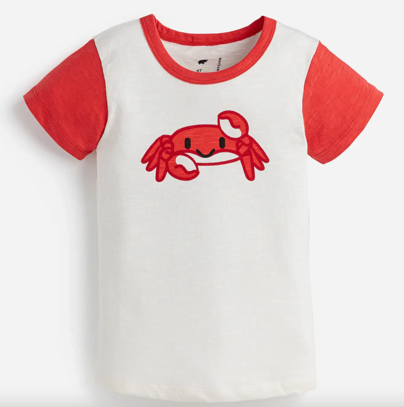 Short Sleeve Crewneck Tee_smiling Crabs