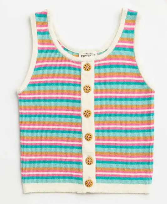 Beachy Keen Tank | Beach Stripe