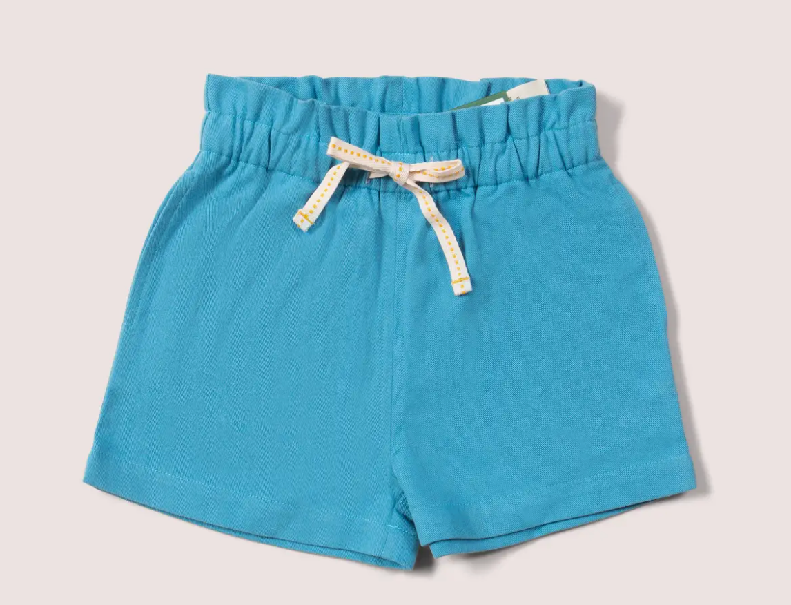 Blue Moon By The Sea Twill Shorts