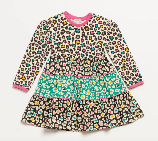 City Kitty Dress | Rainbow Leopard