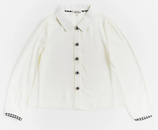 Classic Button Blouse | Marshmallow