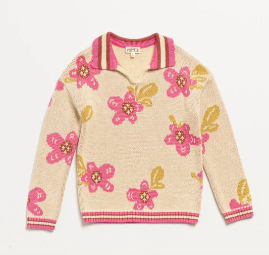 Wonder Years Sweater | Retro Flowers