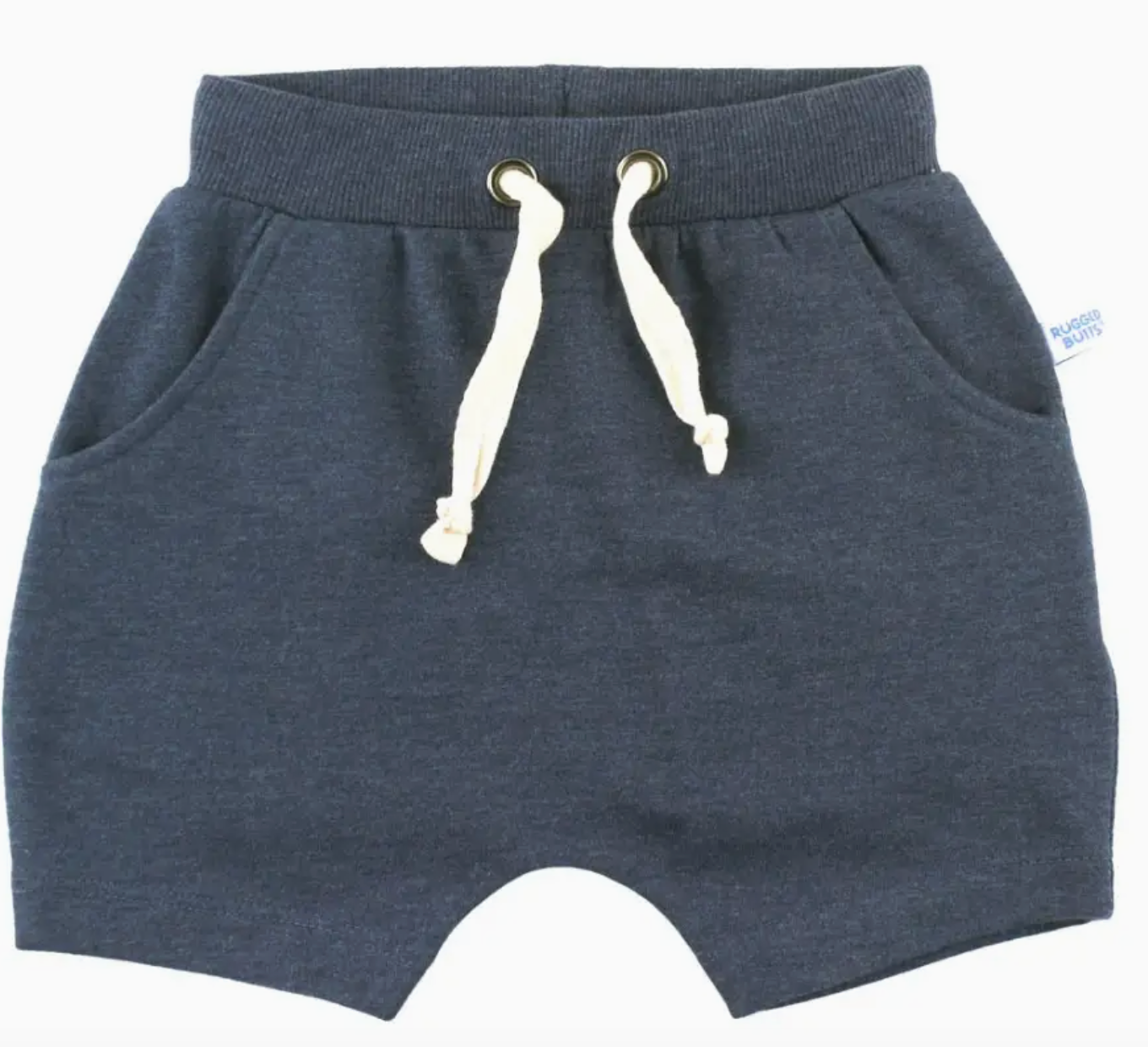Boys Heather Navy Jogger Shorts | Blue