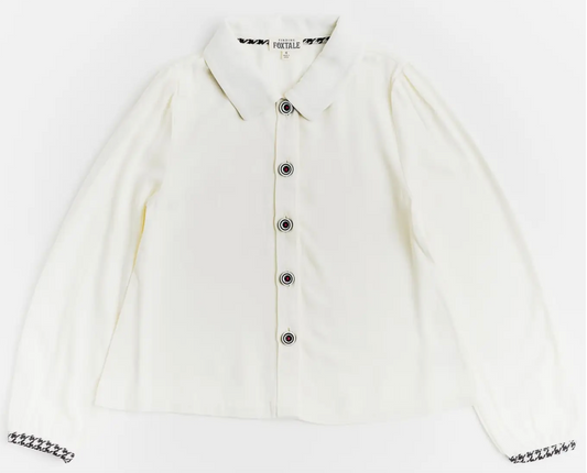 Classic Button Blouse | Marshmallow