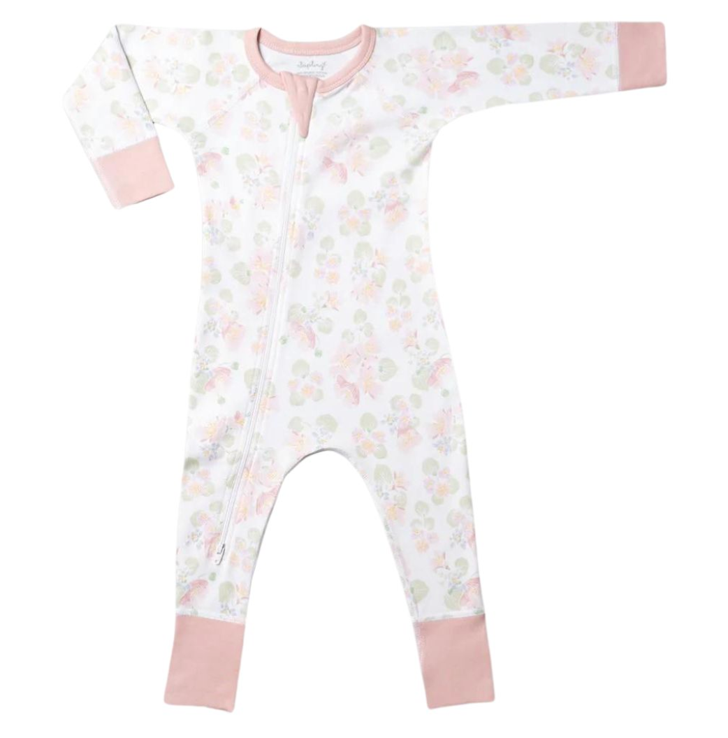 dune flowers zip romper