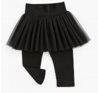 Black Toddler Girl Tutu Legging Pants