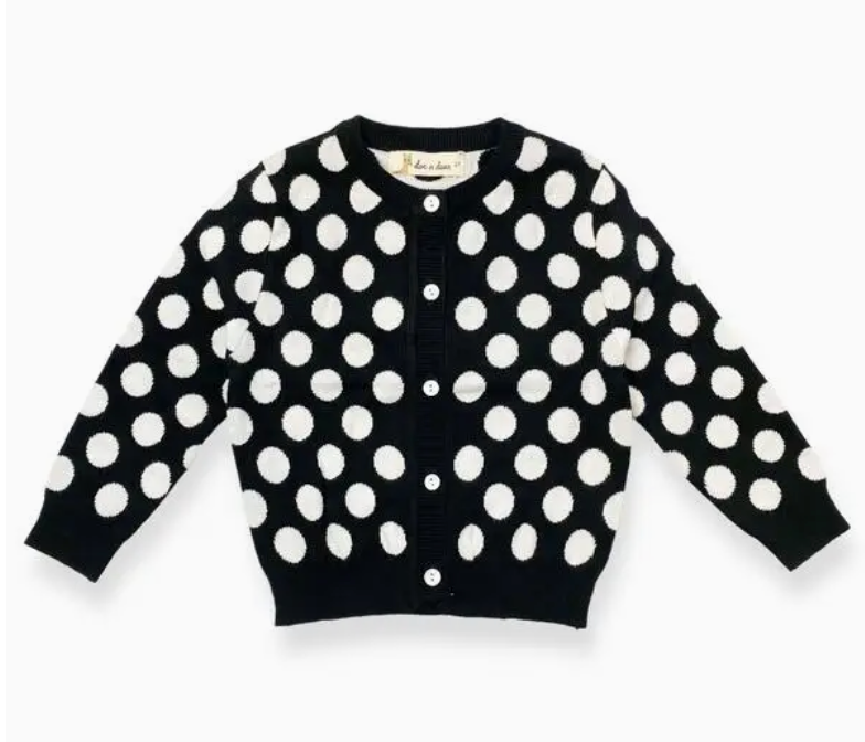 Polka Dot Tunic Cardigan
