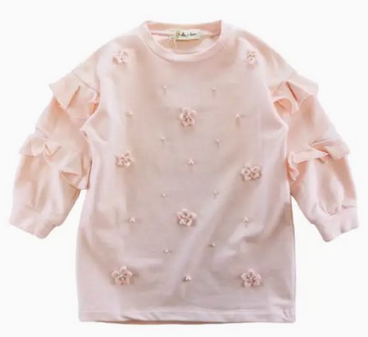 Ribbon Floral Sweatshirt