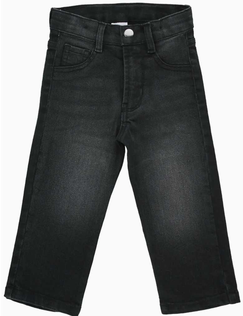 Boys Black Wash Denim Jeans
