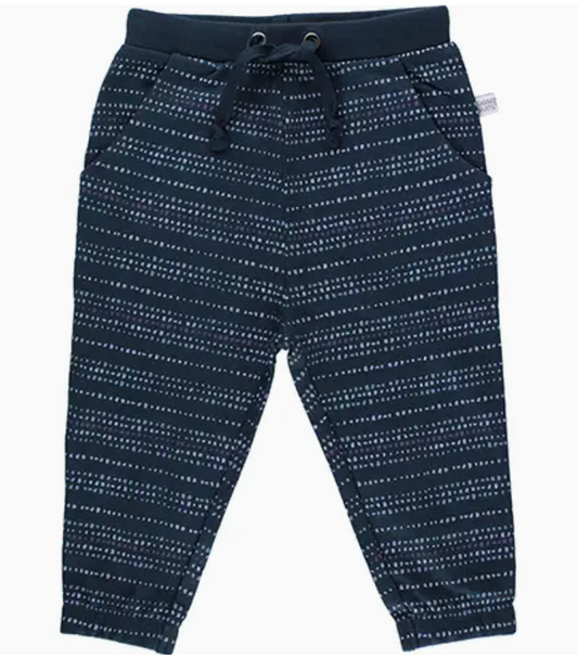 Dotted Stripe Knit Joggers