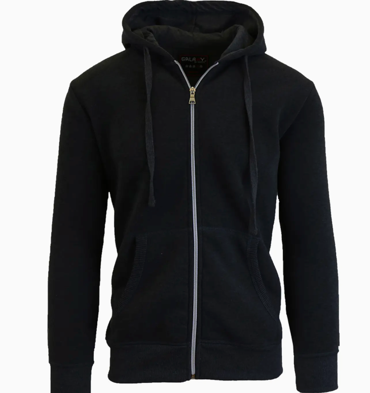 Boys Fleece-Lined Zip Up Hoodie